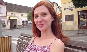 Red Haired Babe Is About To Have Sex For Money With A Man