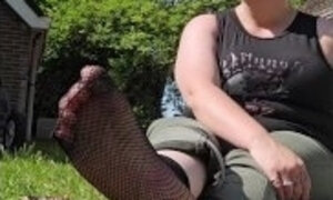 Anklets, toerings, nylons and slippers all in one video 😱