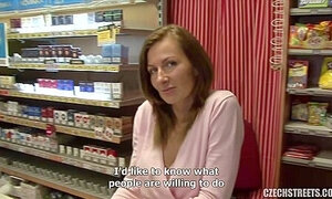Slender Czech Milf Getting Pounded Hard In Her Shop