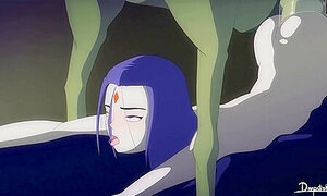 Raven And Beast Boy [interpolation 60fps] (deepstroke)
