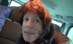 German Mature Gets Fucked By Two Strangers Walking Around