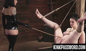 Arson Leigh And Em Indica In Goes Full Femdom On Bound And Chubby