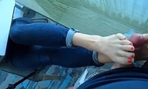 what a nice outdoor cumshot