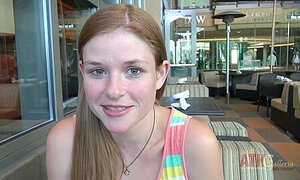 Out On The Town With Lara Brookes, Then Getting Naked And Touching Her Pink Pussy