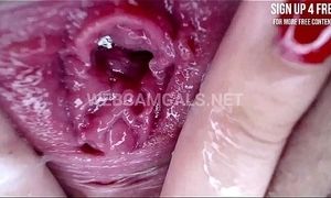 Close-up hump completes with internal ejaculation!