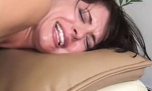 Insane plower likes getting her poon pounded in numerous postures on the bed