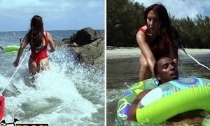 Charlie Gets Into Red-Hot Water, Lifeguard Valerie Kay Saves The Day