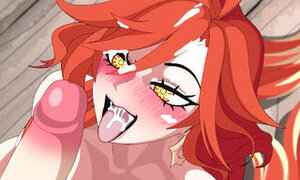 Busty Redhead MILF Get Fucked At Castel ( Mavuika Hentai )