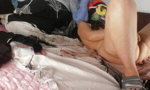 Amateur Mom Masturbates with Fingers in Pussy Until Orgasm.
