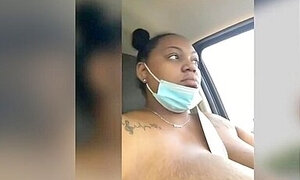 Huge Car Tits