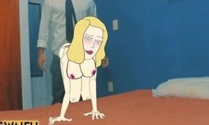 'RICK & MORTY Beth Smith / Sanchez MILF 2D Real Cartoon Big Ass ANIMATION Booty xxx Cosplay Porn sex'