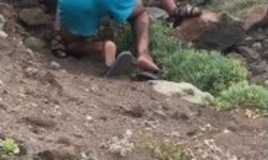 Blowjob if sex in nature!