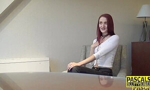 Skinny Submissive Rides Masters Knob