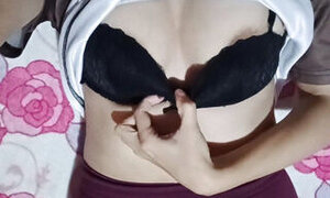 I ENTER MY STEPSISTER'S ROOM WHILE SHE WAS DOING HER HOMEWORK, AND INSTEAD OF DOING HER HOMEWORK SHE BEGINS TO SEDUCE ME