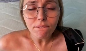 Stepmom fucks her stepson because of a quarrel with her husband