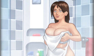 Lucky Pervert Helps Busty Sexy BBW Lonely Neighbor MILF in Her Garden She Tries To Seduce Him - Summertime Saga 04 3D Games