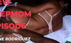 Sharing Bed with Busty MILF Leyne Rodriguez Turns Into Rough Fuck for Young Guy