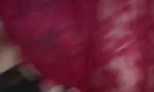 Sexy Redhead in red lingerie has an orgasm