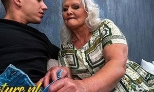 Fur Covered Grandmother Juliene Is Asking For a Internal Ejaculation From Her Toyboy