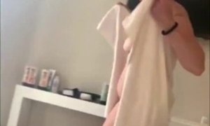 'Step mom shares hotel room and rides step son making him cum'