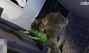 Hulk fuck She Hulk