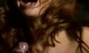 Marvelous redhead French MILF drilled hard in outdoor gangbang