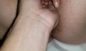 Fingering wife's pussy
