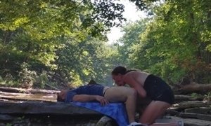 'REAL COUPLE Risky Romantic Sensual Blowjob Quick Amateur Dick Suck'