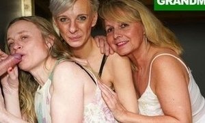 Triple Blondie Grannie Hookup