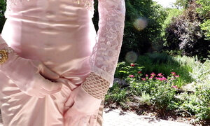 Pink Satin Sissy Lady