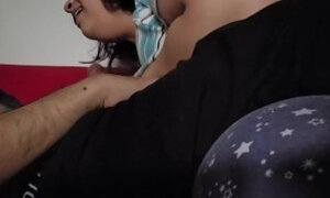 Swallowed Cum Squeezing Boobs with Wet Pussy