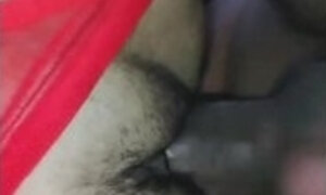 White Wife Fucked from Behind with Red Panties Pulled Aside – Interracial POV