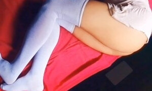 Piss Happening in bedroom:The naughty girl pee along in the bed