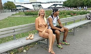 Blonde Teen 18+ Paris Naked On Public Streets