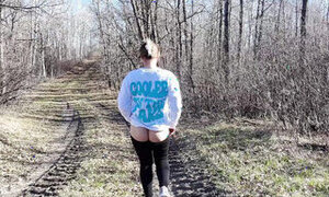 MILF Fucked Outside and Followed by a Drone