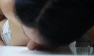 Whore wife rough fuck ower kitchen table