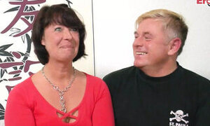 German Old Wife Does A Threesome With Her Husband