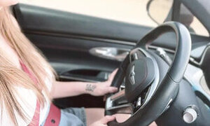 I&#039;m Driving with My Stepmom, She&#039;s Giving a Blowjob in the Car.