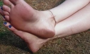 'Candid feet - outdoors'
