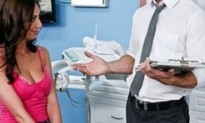 Yam-Sized-breasted COUGAR Angelica Saige gives her dentist an oral pleasure examination