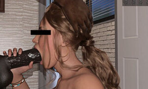 Wife Gives Massive BBC Blowjob And Swallows Cumshot, Thick MILF Fucks Huge BBC - Blacked House 02
