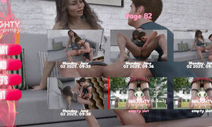 Naughty Neighbours - v0.57 - Adam fingered Susan 's pussy and put the TV remote inside her pussy