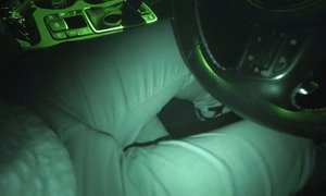 step mom sucks step son small cock in the car