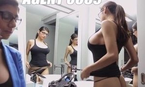 Arab Secret Agent Mia Khalifa Takes BIG BLACK COCK Sans A Condom, She's On A Mission