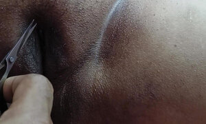 Indian Bengali Housewife Boudi Ass Hair Cut 2