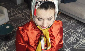 Lady in Scarf