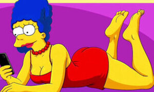 New Fitness Trainer With a Big Black Cock for a Married Housewife. Cartoon. Simpson Parody