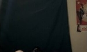 Cute girl alone playing with dildo