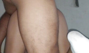 Chatting with my husband while his best friend detonates my tight pussy and cums by accident. Hard.