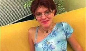 German mature gets dildoed and facialed after blowjob